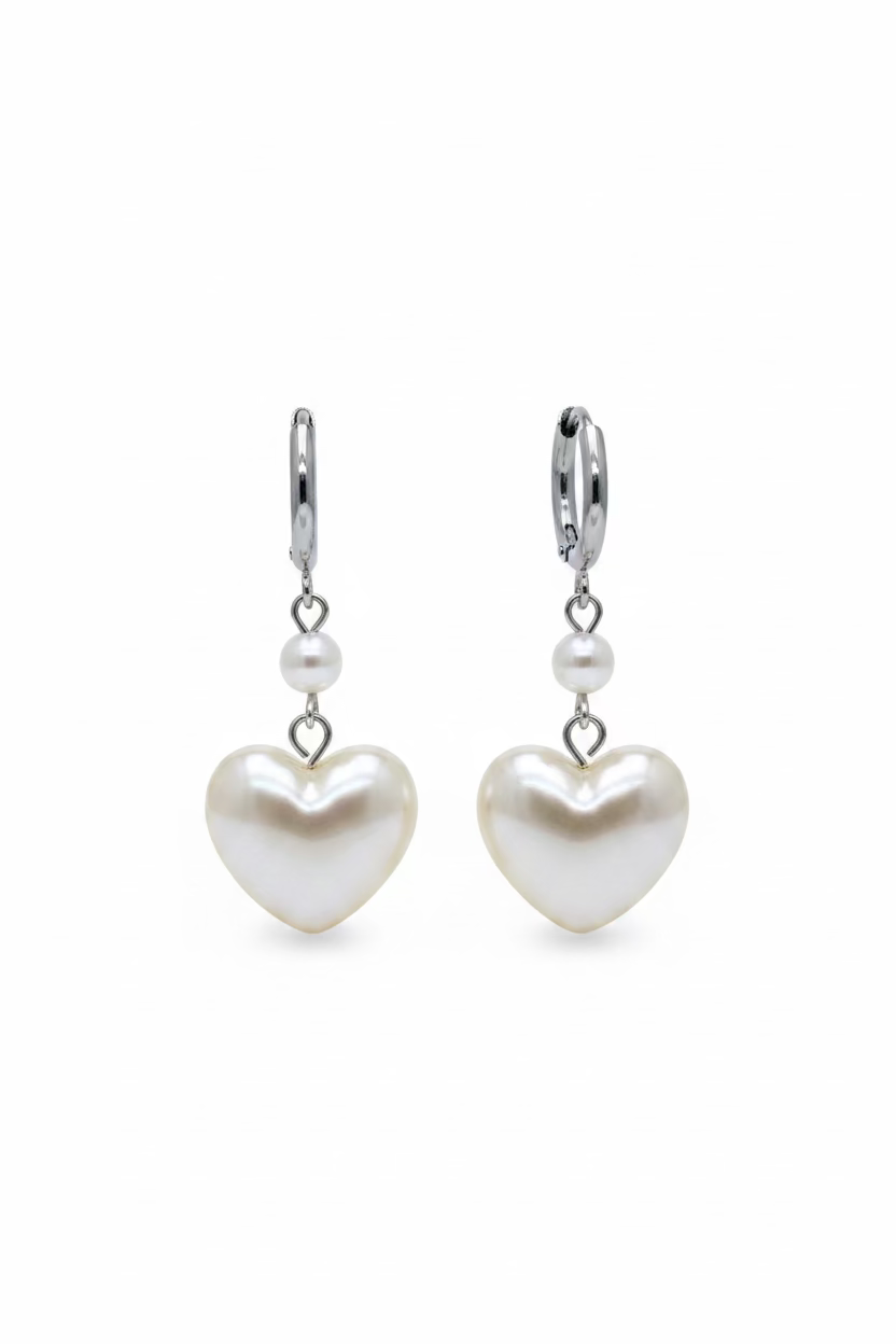 🪸Double Hearts örhängen Silver🛼