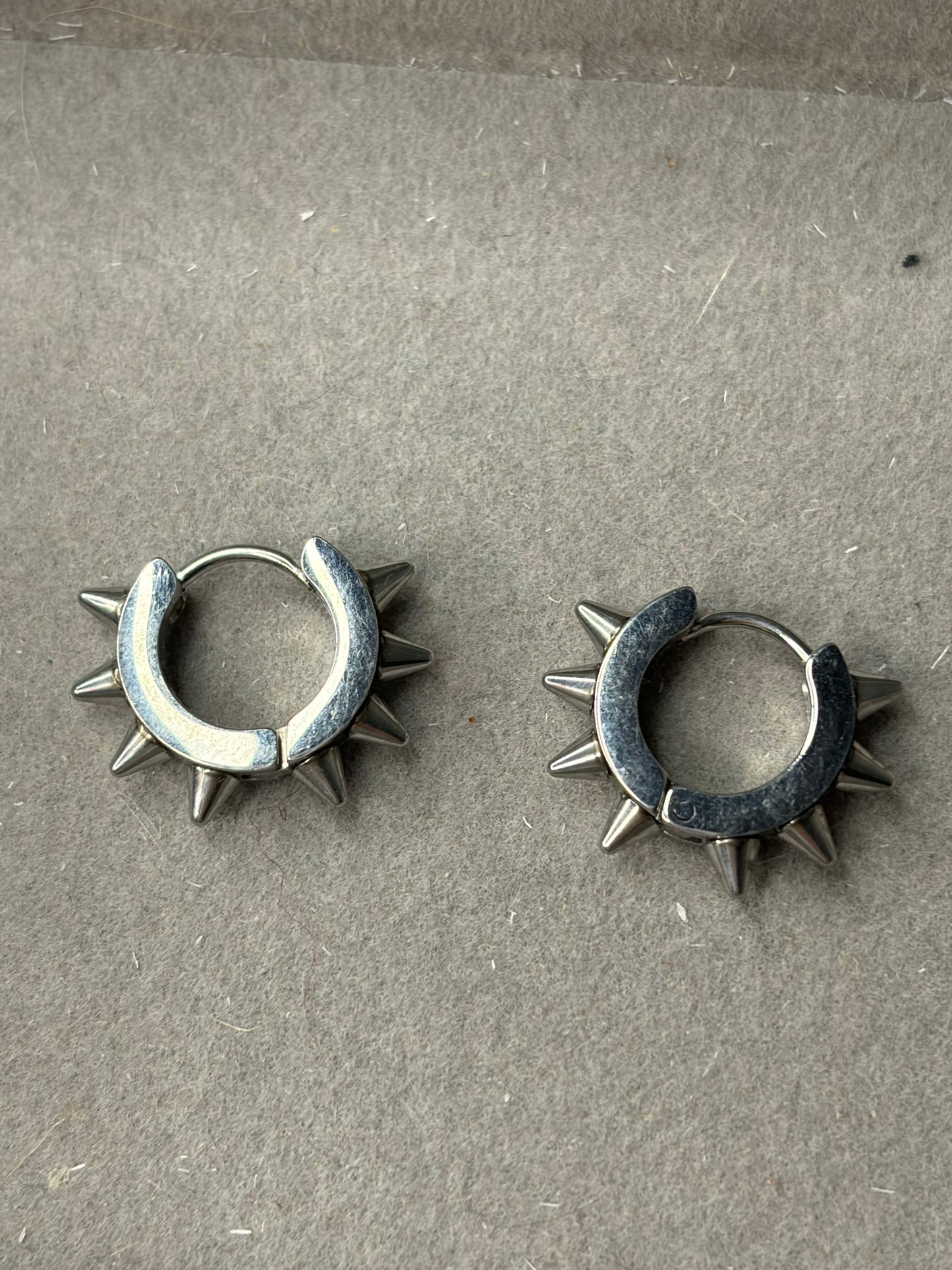 Twillight Hoop Silver Earrings