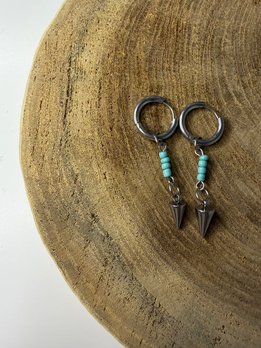 Beaded ebbi earrings silver!❣️