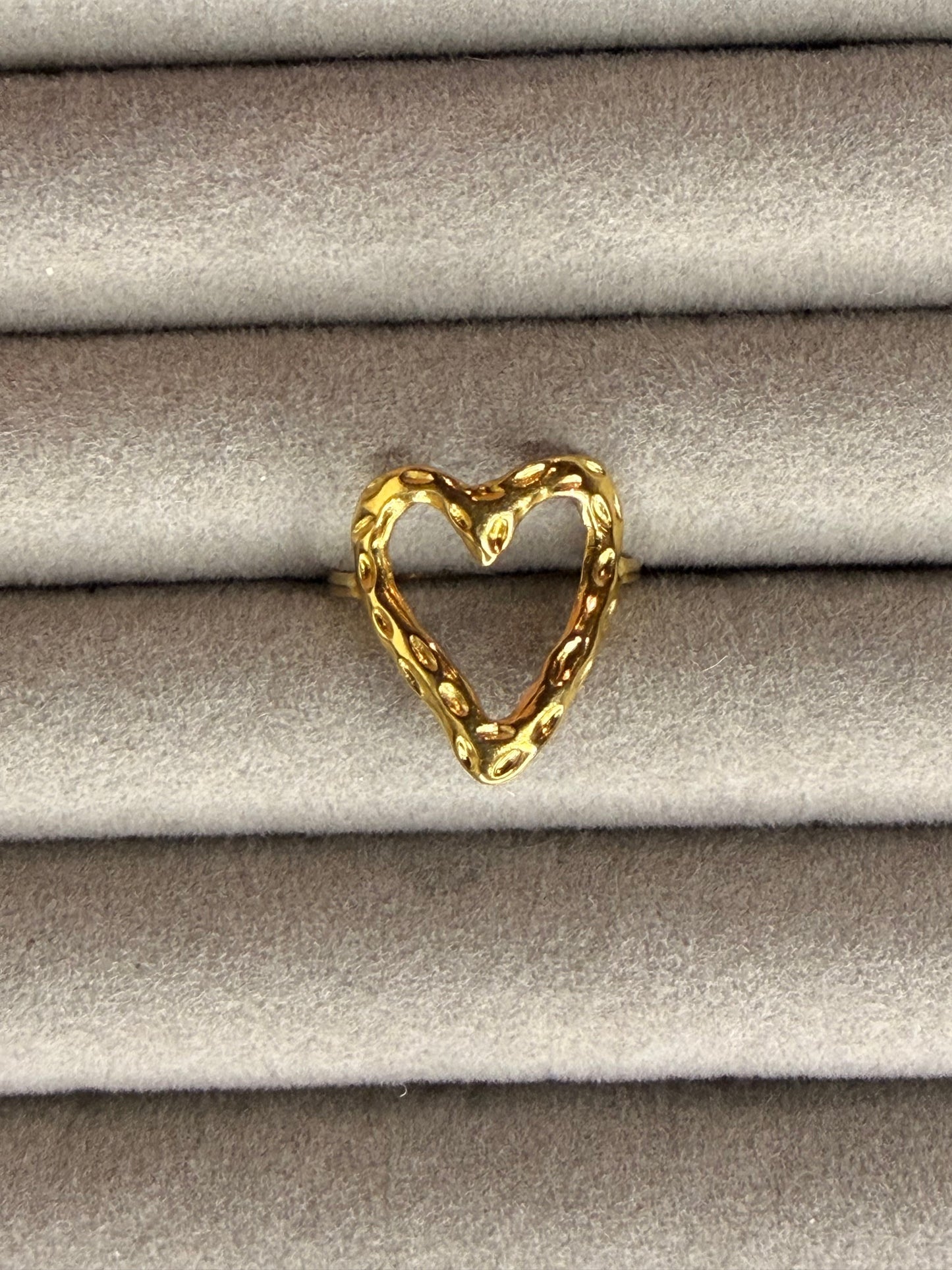 "Heart" Guld Ring