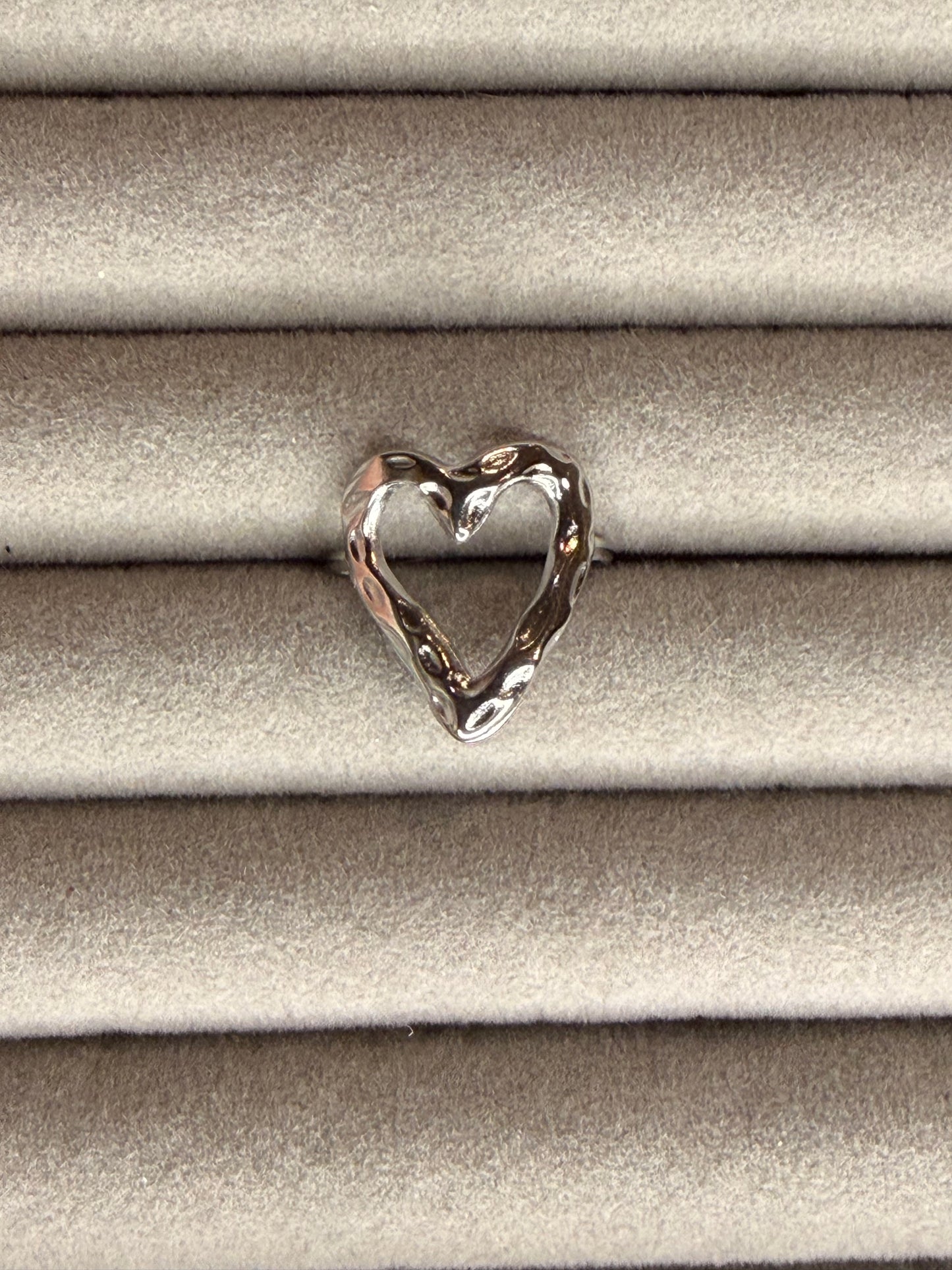 "Heart" Silver Ring
